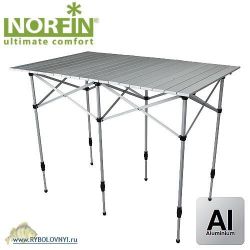 Стол складной для рыбалки Norfin GLOMMA-M NF алюминиевый 110x71