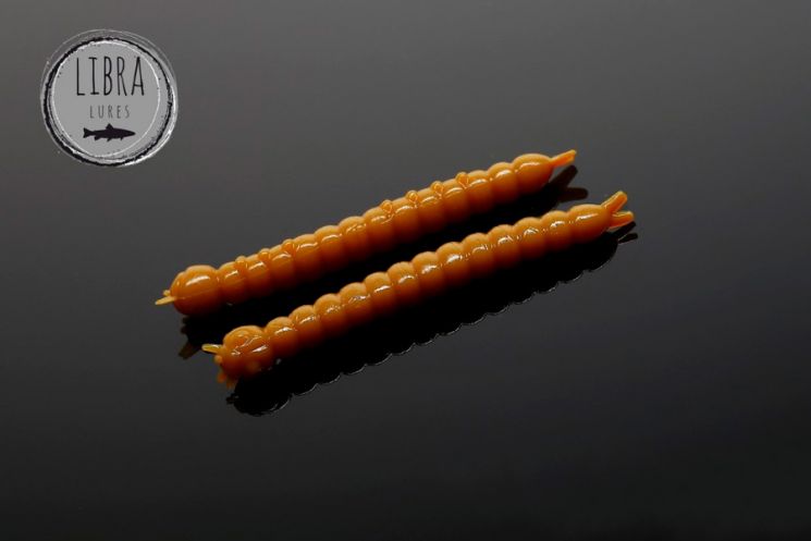 Приманка Libra Lures Slight Worm 38 (036 Coffee milk) (Сыр) (3.8см) 15 шт.