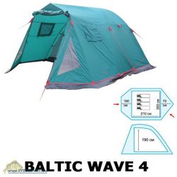 Палатка 4-х местная Tramp Baltic Wave 4