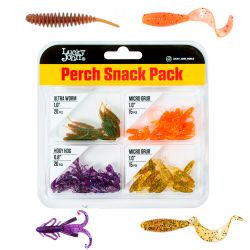 Твистеры и слаги Lucky John Perch Snack Pack 02 SET/Mix Pack 70шт.