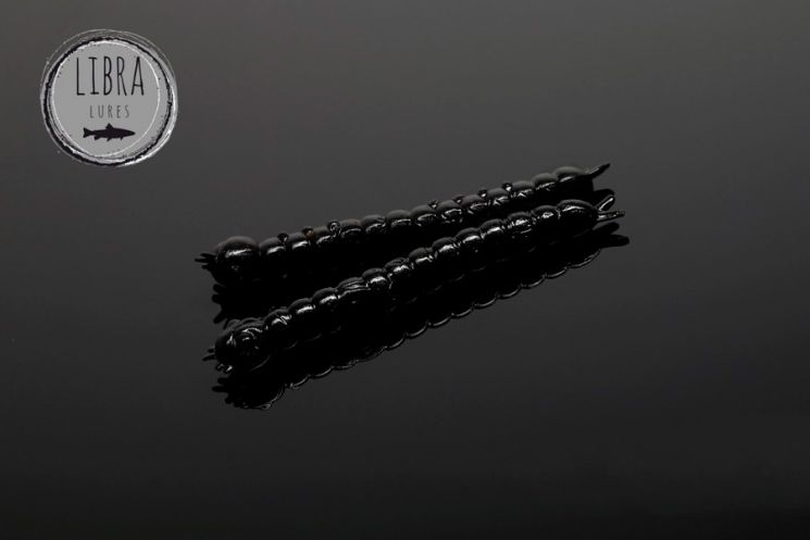 Приманка Libra Lures Slight Worm 38 (040 Black) (Сыр) (3.8см) 15 шт.