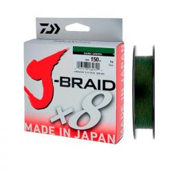Леска плетёная Daiwa J-Braid X8 150m Dark green