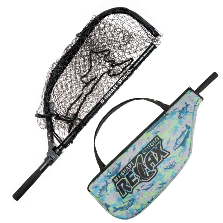 Подсачек Relax складной маленький с прорезиненной сеткой в чехле 60х50см Подсачек Relax складной маленький с прорезиненной сеткой в чехле 60х50см