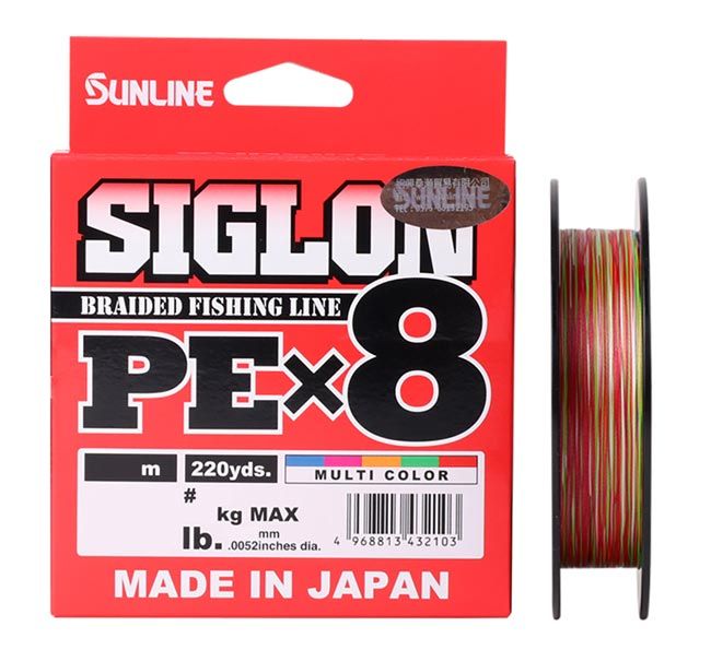 Леска плетёная Sunline Siglon PE×8 150m, Multicolor 5C