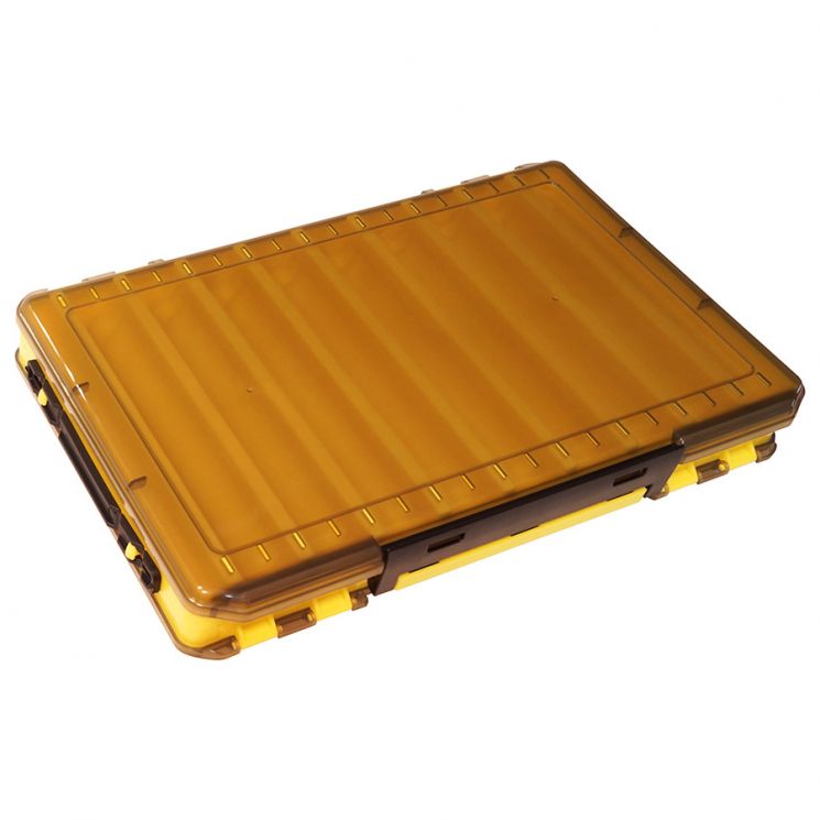Коробка для воблеров двухсторонняя Kosadaka TB-S31A-Y 34x21.5x5см, жёлтая