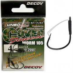 Крючок одинарный Decoy Cover Finesse Worm 105 5 шт.