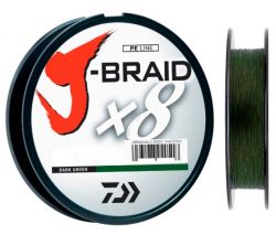 Леска плетёная Daiwa J-Braid X8 300m Dark green