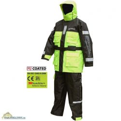 Костюм-поплавок зимний SPRO 7112 Floatation Suit Black & Yellow (размер-M)