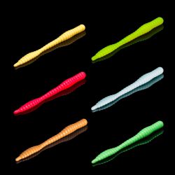 Приманка Soorex Soorex Worm 80мм (1.3г, 6 шт) цвет 208 Микс 2, аромат - Персик