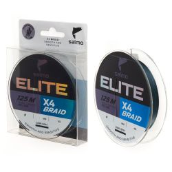 Леска плетеная Salmo Elite X4 #0.2PE (0,08мм, 2,5кг) 125м Dark Gray
