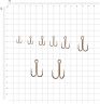 Двойной крючок Eagle Claw 274 короткое цевьё бронзовый 100 шт.