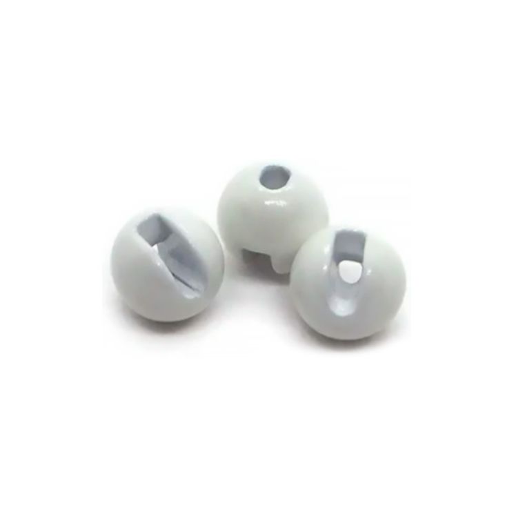 Груз-головка вольфрам бусинка с прорезью Kosadaka 1,25 г (3 шт.) White Glowing