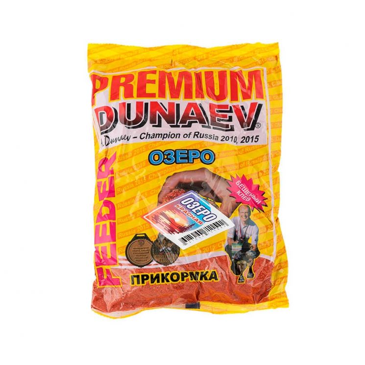 Прикормка "Dunaev Premium" 1кг Фидер Озеро Красная