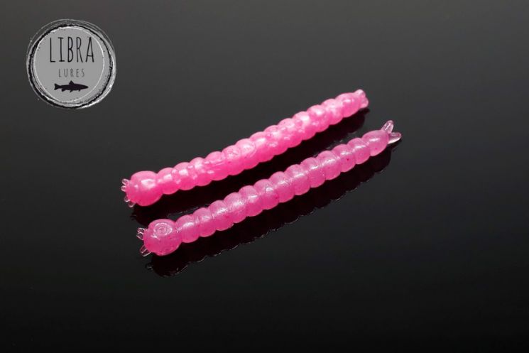 Приманка Libra Lures Slight Worm 38 (018 Pink pearl) (Криль) (3.8см) 15 шт.