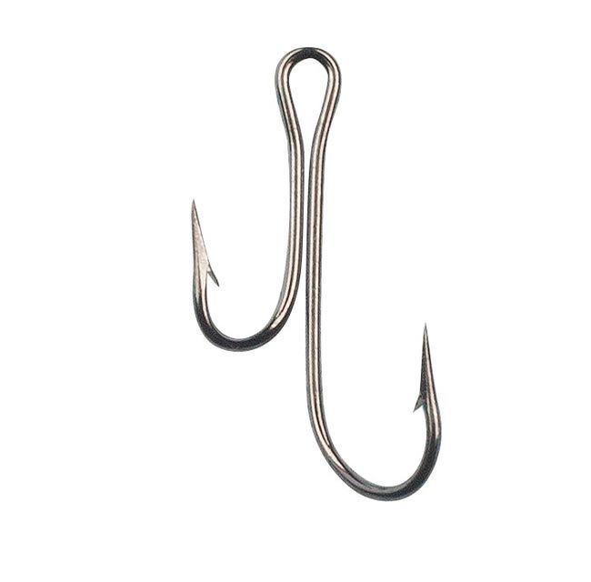 Двойной крючок Eagle Claw Живцовый 2975BP Black Platinum 100 шт.