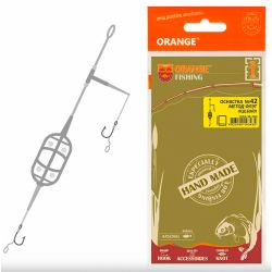 Карповый монтаж Orange №42 Method flat для бойла (30г)
