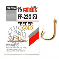 Крючок одинарный Fanatik Feeder gold FF-22G