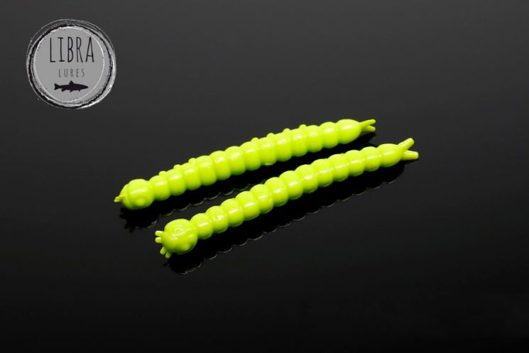 Приманка Libra Lures Slight Worm 38 (027 Green apple) (Криль) (3.8см) 15 шт.