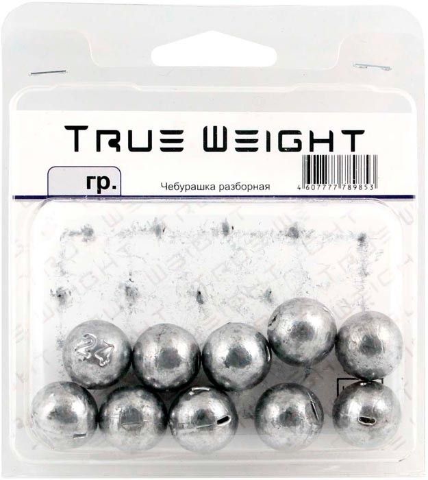 Груз-головка True Weight Чебурашка разборная шар 30 г (10 шт)