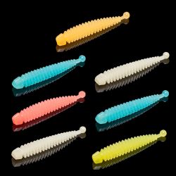 Приманка Soorex Tail 58мм (0.9г, 7 шт) цвет 215 Glow микс, аромат - Креветка