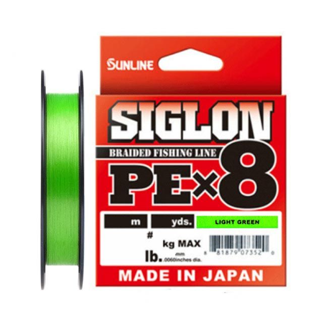 Шнур плетеный Sunline Siglon #4.0 PE X8 (60lb 0.342mm 29kg) 300м Light Green