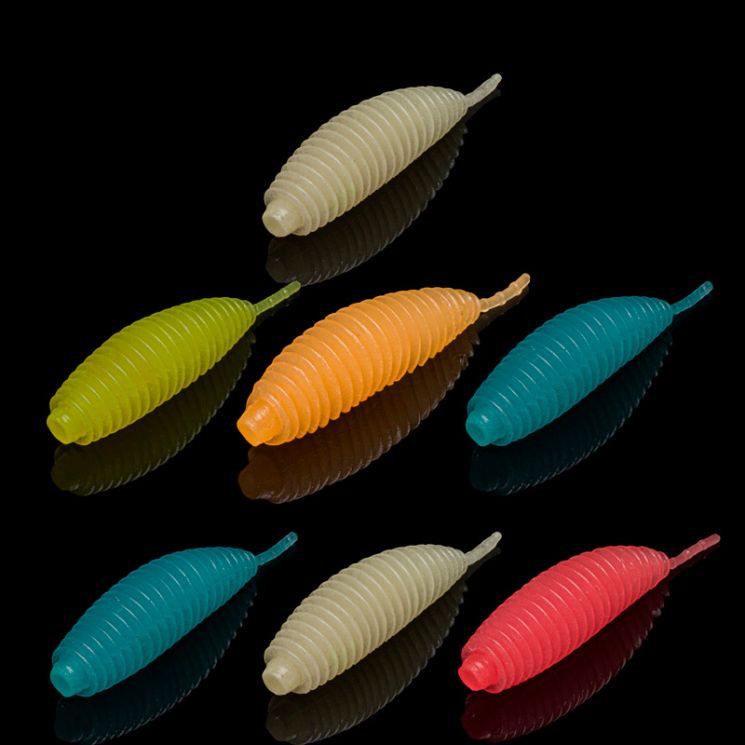 Приманка Soorex Mickey 64мм (2,7г, 5 шт) цвет 215 Glow микс, аромат - Сыр