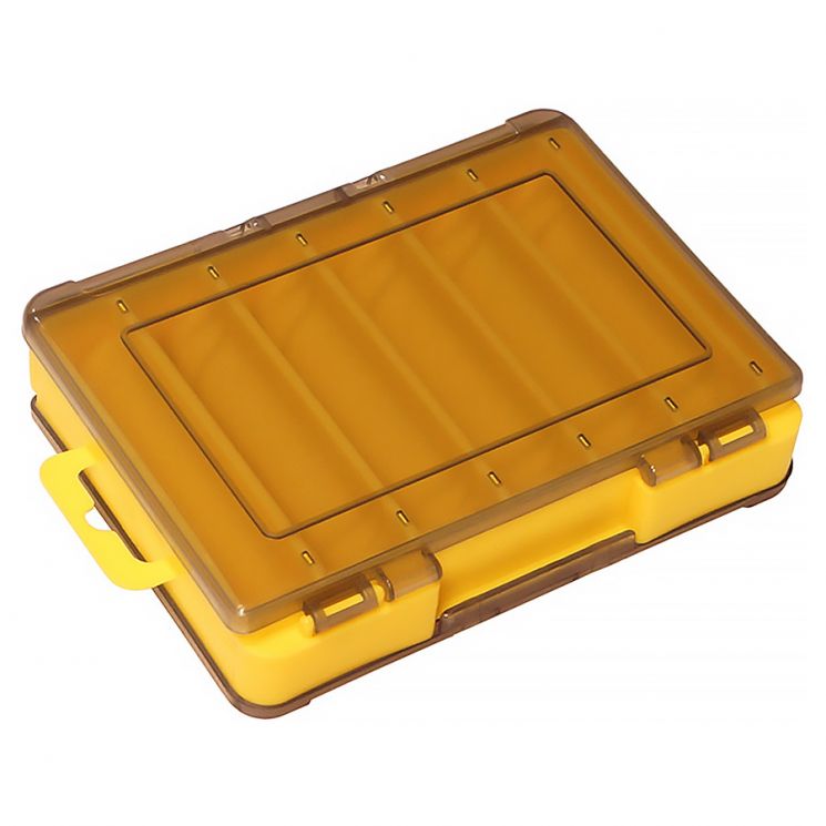 Коробка двухсторонняя для воблеров Kosadaka TB-S31E-Y 14x10.5x3см, желтая