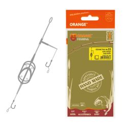 Карповый монтаж Orange №33 Arc Flat Metod Leadcore под бойл (30г)