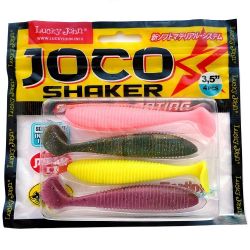 Силиконовые приманки Lucky John Pro Series Joco Shaker 3.5″ (89мм, 4шт) MIX1