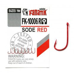 Крючок одинарный Fanatik Sode red FK-10006R