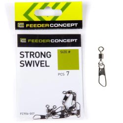 Вертлюг c застежкой Feeder Concept Strong Swivel