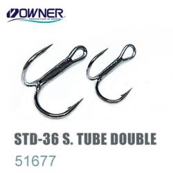 Крючок двойной Owner 51677 STD-36 S.Tube Double