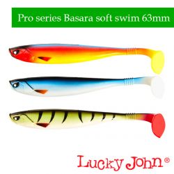 Силиконовые приманки Lucky John Pro Series 3D Basara Soft Swim 2.5″