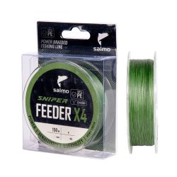 Шнур плетеный Salmo Sniper X4 FEEDER Braid #1.0PE (0,16мм, 11,3кг) 150м Army Green