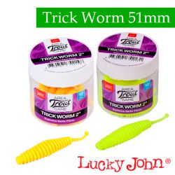 Силиконовые приманки Lucky John Pro Series Trick Worm 2.0″