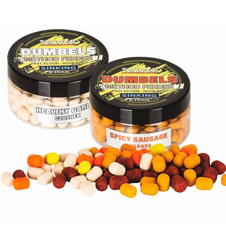 Бойлы тонущие Traper Dumbels Method Feeder Sinking Orange(Апельсин) 8-10мм 50г