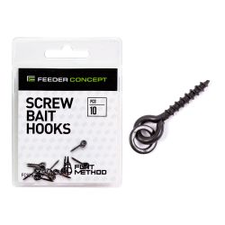 Крепление для бойлов/насадок Feeder Concept Flat Method Screw Bait Hooks 10шт.