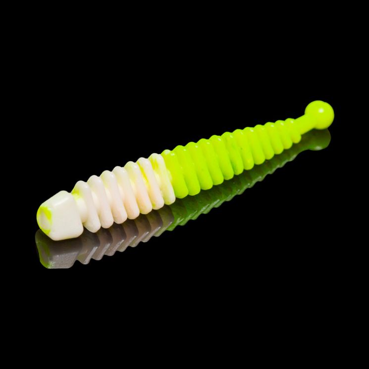 Приманка Soorex Tail 64мм (1.5г, 6 шт) цвет 305 Белый-Шартрез, аромат - Слива