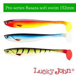 Силиконовые приманки Lucky John Pro Series 3D Basara Soft Swim 6.0″