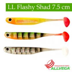 Силиконовые приманки Allvega LL Flashy Shad 7.5cm