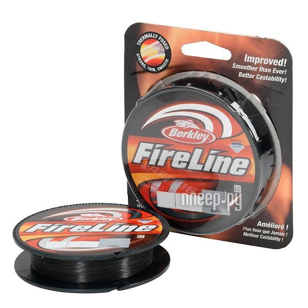 Леска плетеная Berkley FireLine Smoke 110m Серый