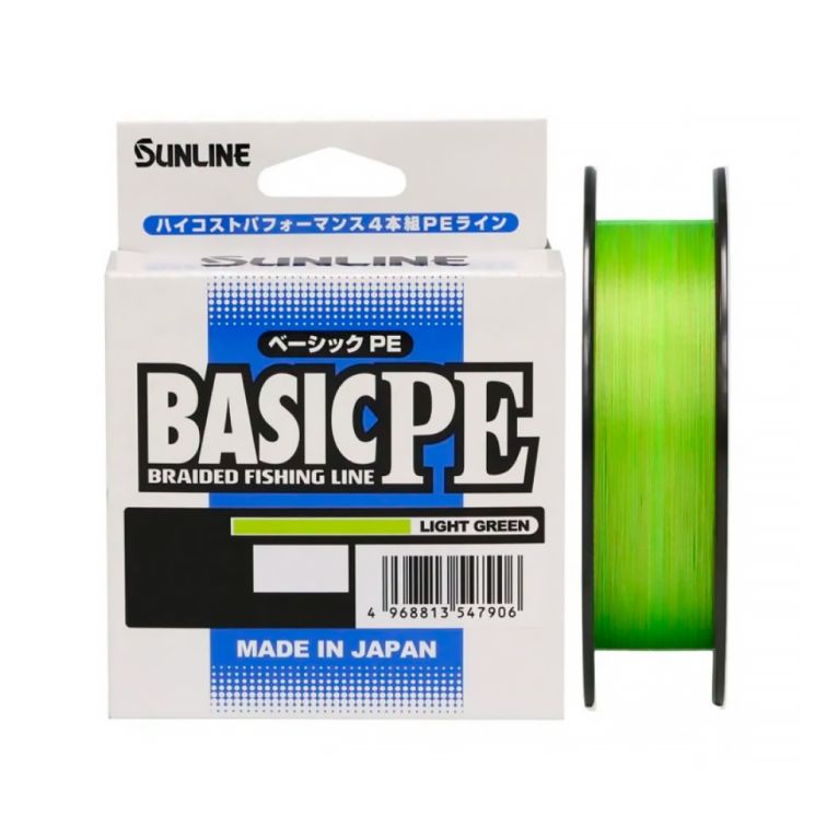 Шнур Sunline BASIC PE HG #1.5 X4 (25lb 0.209mm 11kg) 150м Light Green