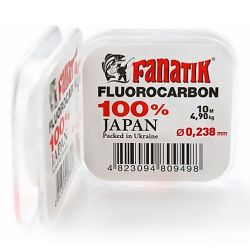 Флюорокарбоновая леска Fanatik Fluorocarbon 100% 10м (#2.0) 0.238мм