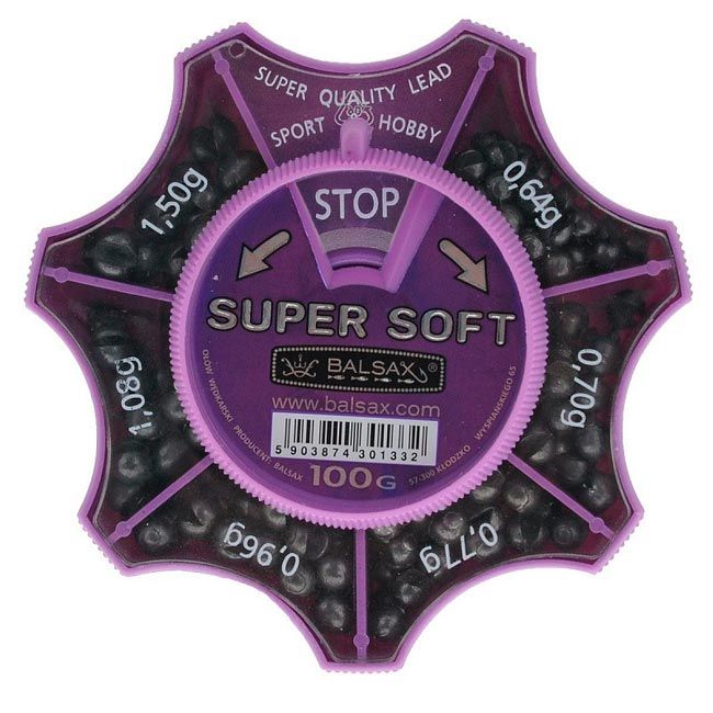 Набор грузил Balsax Super Soft Fiolet 0,64-1,5г (100гр.)