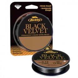 Леска плетеная Berkley Black Velvet 110m Черный