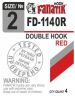 Двойные крючки Fanatik FD-1140 Red