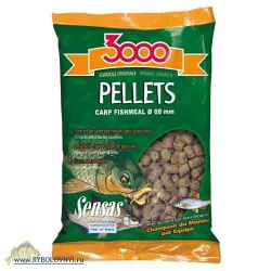Пеллетс Sensas 3000 CARP Fishmeal 8мм 0.7кг
