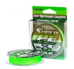 Плетеная леска Sunline New Super PE 150м #1,0/10lb (Light Green)