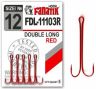 Двойные крючки удлиненные Fanatik FDL-11103 Red