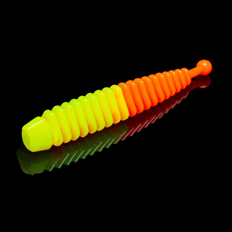 Приманка Soorex Tail 64мм (1.5г, 6 шт) цвет 311 Шартрез-Оранжевый, аромат - Слива